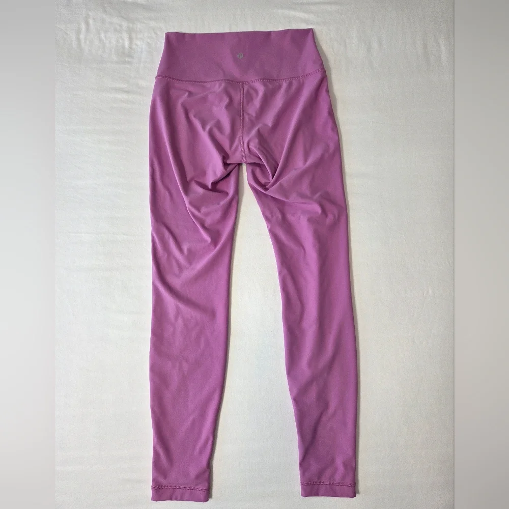 Lululemon Wunder Under High Rise 28" Magenta Glow Size 8 - Picture 4 of 7